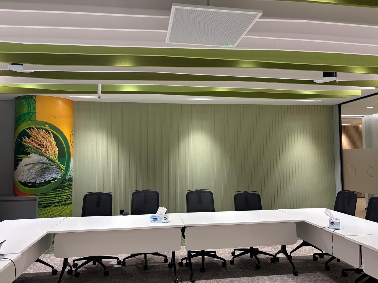 Integrated Acoustic Wall and Ceiling Baffle Solutions UAE Opus BM