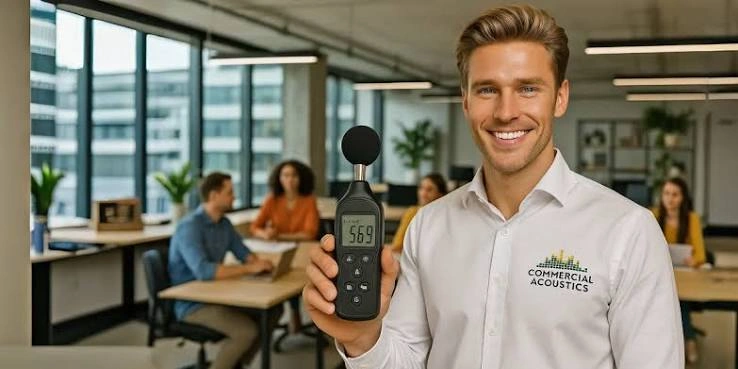 Sound measurement and acoustic survey equipment used by specialists in UAE fit-outs