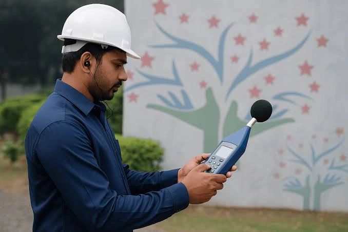 Sound level meter and acoustic equipment conducting a noise survey