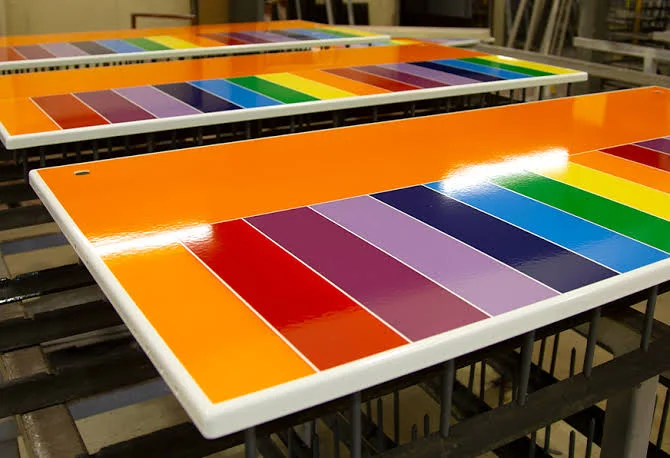 High temperature steel cladding manufacturing process for vitreous enamel facade panels